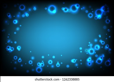 Vector blue Circle for technology background