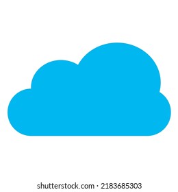 Vector blue cloud element cartoon