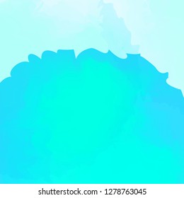vector, blue colors stain in water color style on soft blue background, watercolor blue texture for background card or banner advertising, water color blue for copy space