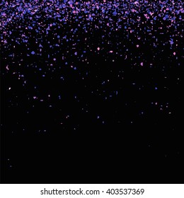 Vector Blue Confetti Isolated 