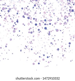 Vector Blue Confetti Pattern Isolated on White Background.