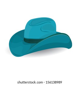 teal cowgirl hat