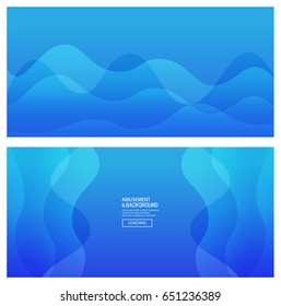 Vector blue curve background