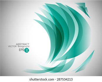 Vector blue curve wave awesome abstract  backgrounds
