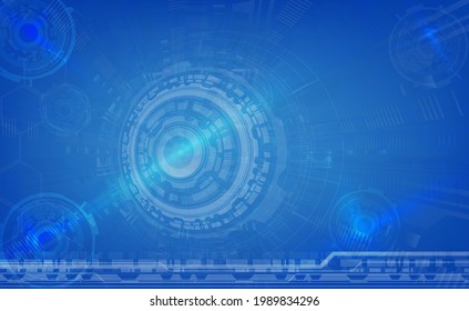 vector, Blue Digital Technology Abstract Modern Technology Version Background Vector