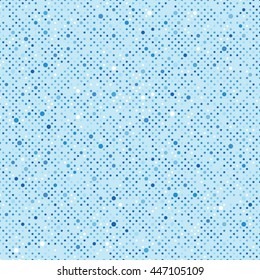 Vector blue dot pattern. Geometric color background