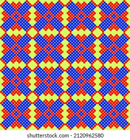 vector blue dot pattern, very suitable to be applied to the design of clothes, ceramics or wallpaper. with simple colors but depicts luxury. with a combination of dots arranged into a shape makes this