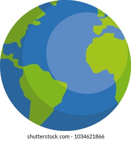 vector blue earth round