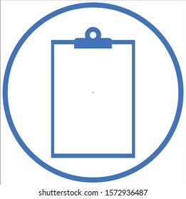 vector blue examination board icon