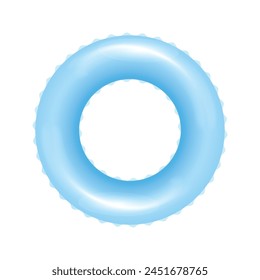 vector blue float isolated on white background.