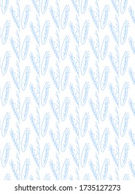 Vector blue floral pattern. Elegant restrained pattern suitable for decorations of any objects. Little blue flowers on a white background. Disty flowers. Easy to edit Template for print and more.