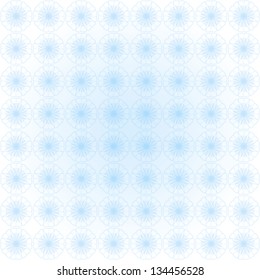 Vector blue flower pattern background