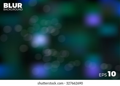 vector blue flowers blur background 