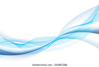 Vector Blue Fluid Wave Pattern Design Background