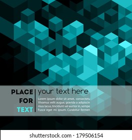 Vector blue geometric background