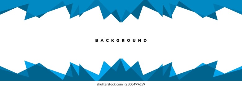 Vector blue geometric background for  presentation. Advertising place.