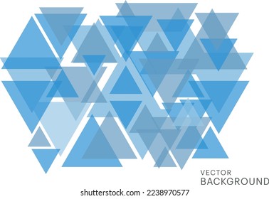 Vector blue geometric background with trangles