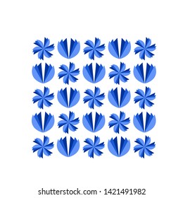 Vector blue geometric pattern