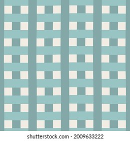 Vector blue gingham seamless pattern. vintage blue stripes, tartan texture.