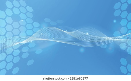 Vector blue gradient abstract background