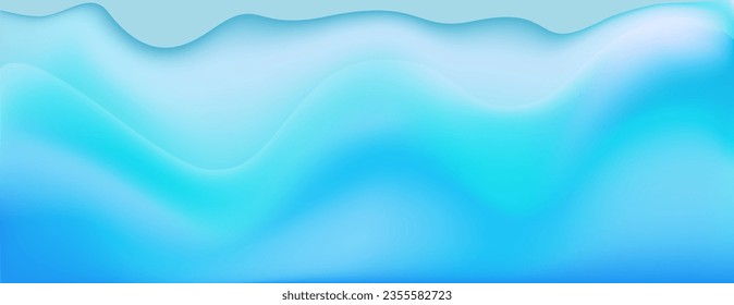 Vector blue gradient background. Colorful halftone blue emerald gradient wave. Modern blue wave gradient. Suit for poster, cover, banner, brochure, website, sale