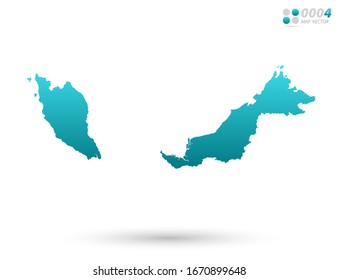 Map Malaysia Stock Vector (Royalty Free) 455149870