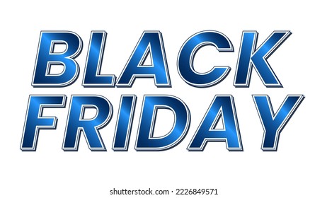 Vector of blue gradient with text Black Friday, suitable for advertising content