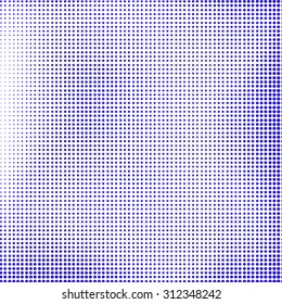 Vector Blue Halftone Background. Blue Dotted Halftone Pattern
