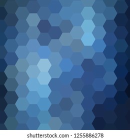 vector blue hexagons layout for presentation