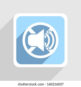 Vector blue icon on gray background. Eps10