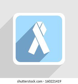 Vector blue icon on gray background. Eps10