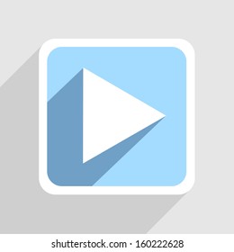Vector blue icon on gray background. Eps10