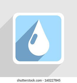 Vector blue icon on gray background. Eps10