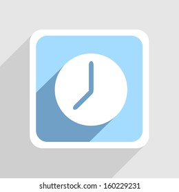 Vector blue icon on gray background. Eps10