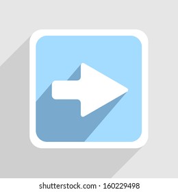 Vector blue icon on gray background. Eps10