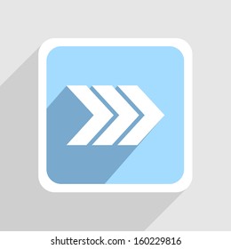 Vector blue icon on gray background. Eps10