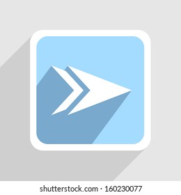 Vector blue icon on gray background. Eps10