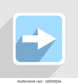 Vector blue icon on gray background. Eps10