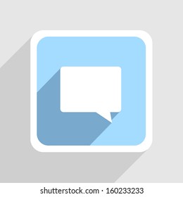 Vector blue icon on gray background. Eps10