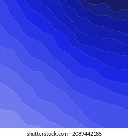 Vector of blue layers arranged dark to light.
