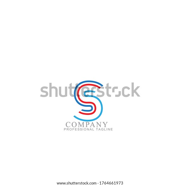 Vector Blue Letter S Logo Templates Stock Vector (Royalty Free ...