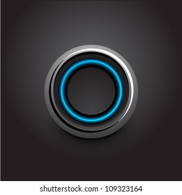 Vector blue light button