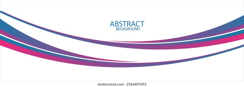  Vector blue line background curve element with white space for text and message design, overlapping layers, vector