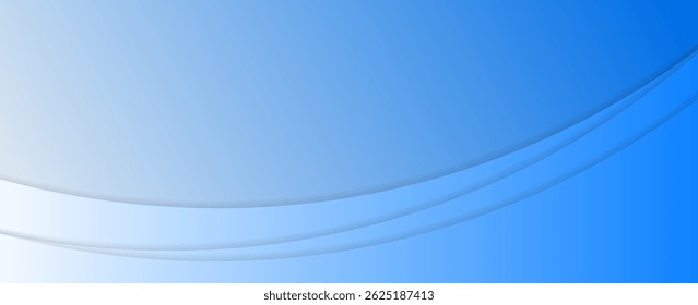 Vector blue line background curve element with black space for text and message design, overlapping layers. eps 10