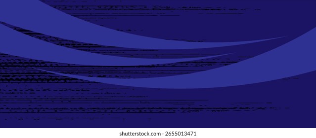 Elemento de curva de fondo de línea azul de Vector con espacio negro para el diseño de texto y mensajes, capas superpuestas	
