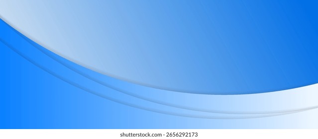 Vector blue line background curve element with black space for text and message design, overlapping layers. eps 10