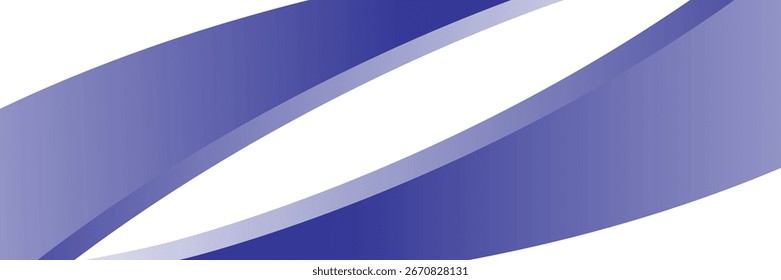 Vector blue line background curve element with  space for text and message design, overlapping layers	
