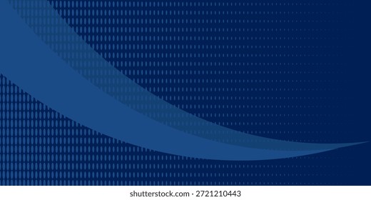 Vector blue line background curve element with black space for text and message design, overlapping layers	
