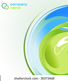 VECTOR Blue Linien Corporate Card Hintergrund oder Broschüre