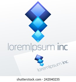 Vector blue logo